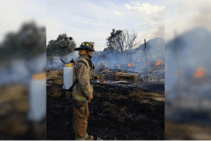 Elementos de bomberos voluntarios del estado de Hidalgo, lograron sofocarlo