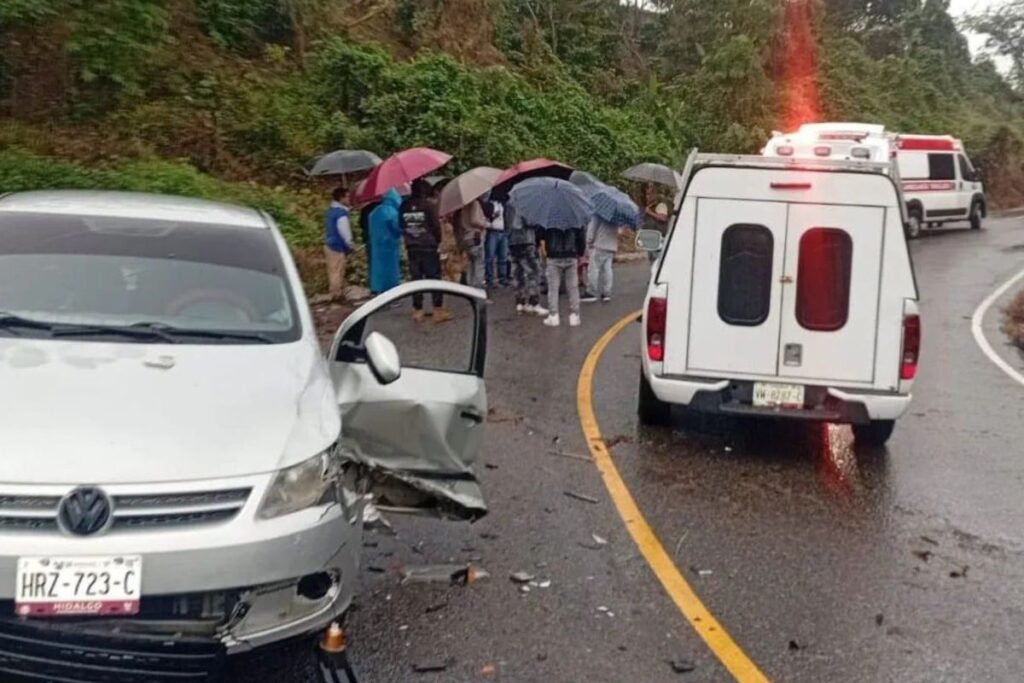 Accidente en Tlanchinol deja una persona lesionada; esto se sabe del hecho