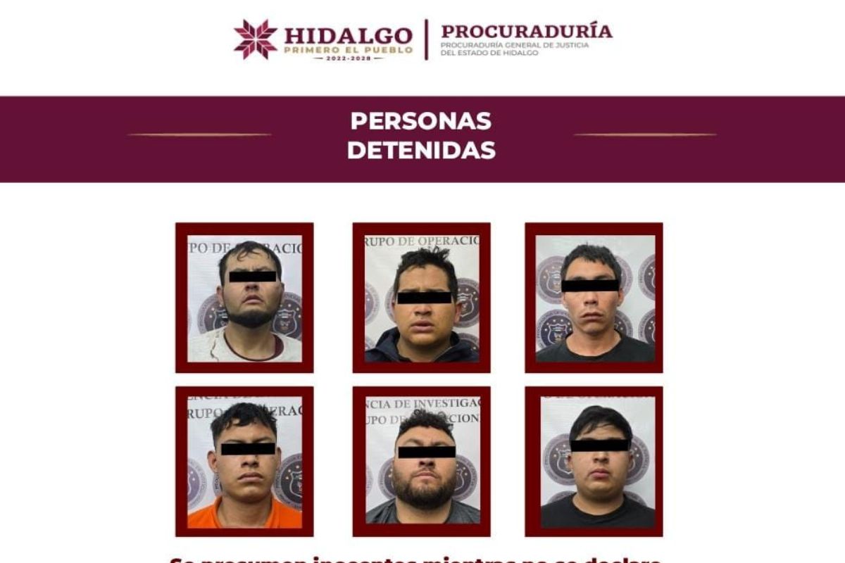En Atitalaquia fueron detenidas seis personas que tenían a un hombre secuestrado | Foto: Especial