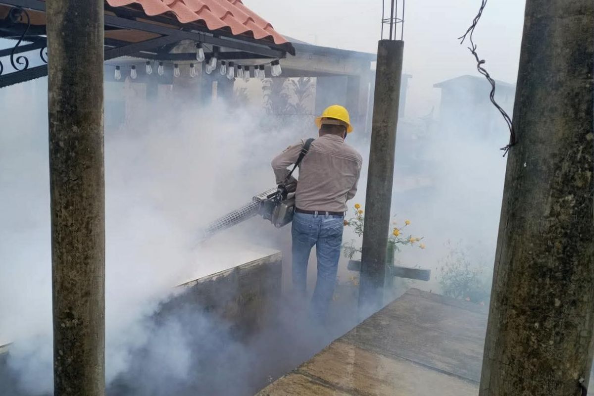 Se realizan fumigaciones en las comunidades para prevenir la proliferación del mosquito transmisor del virus | Foto: Especial