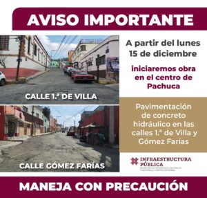 Comunicado de las autoridades de Pachuca