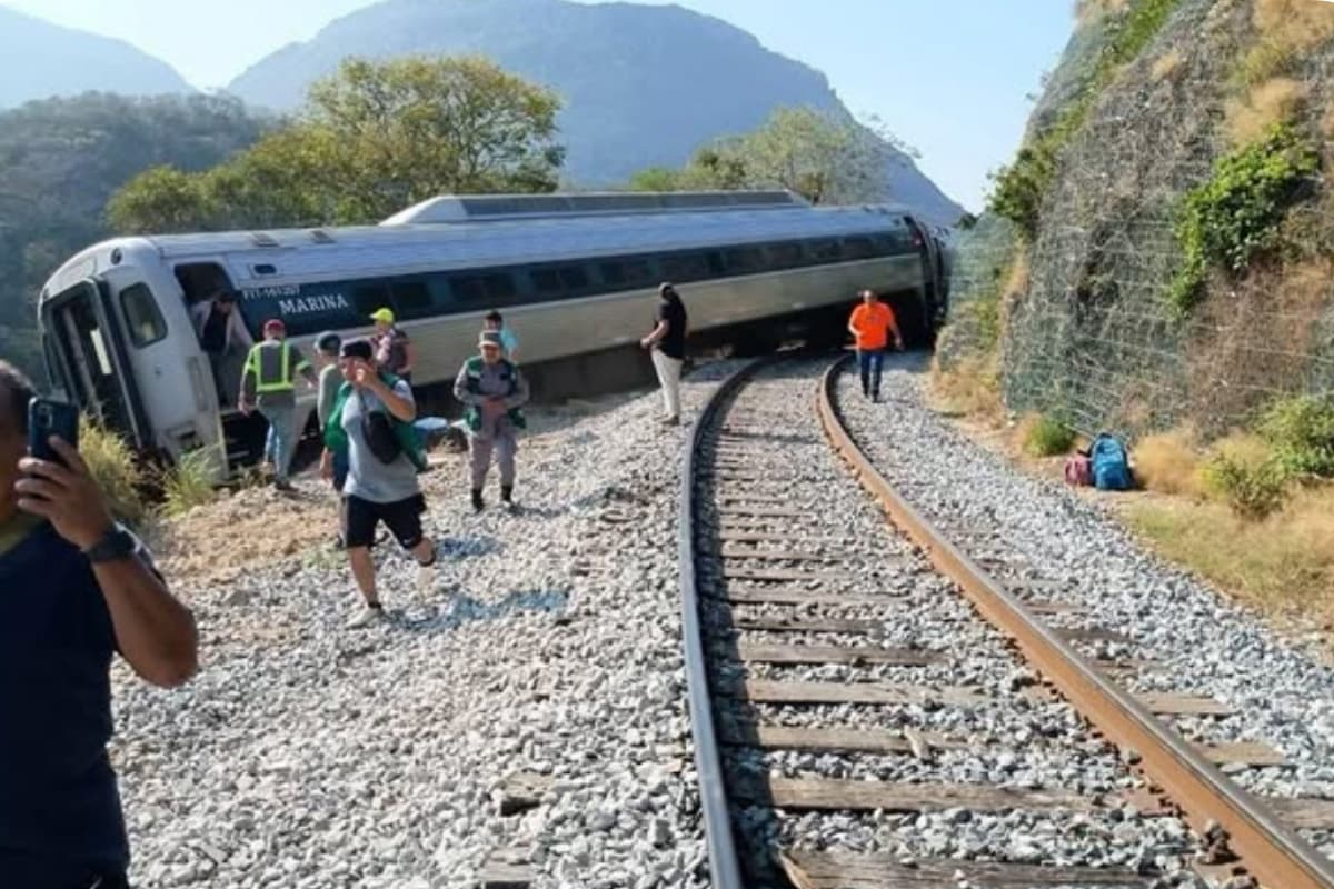 Vista del tramo donde el Tren Interoceánico sufrió el descarrilamiento