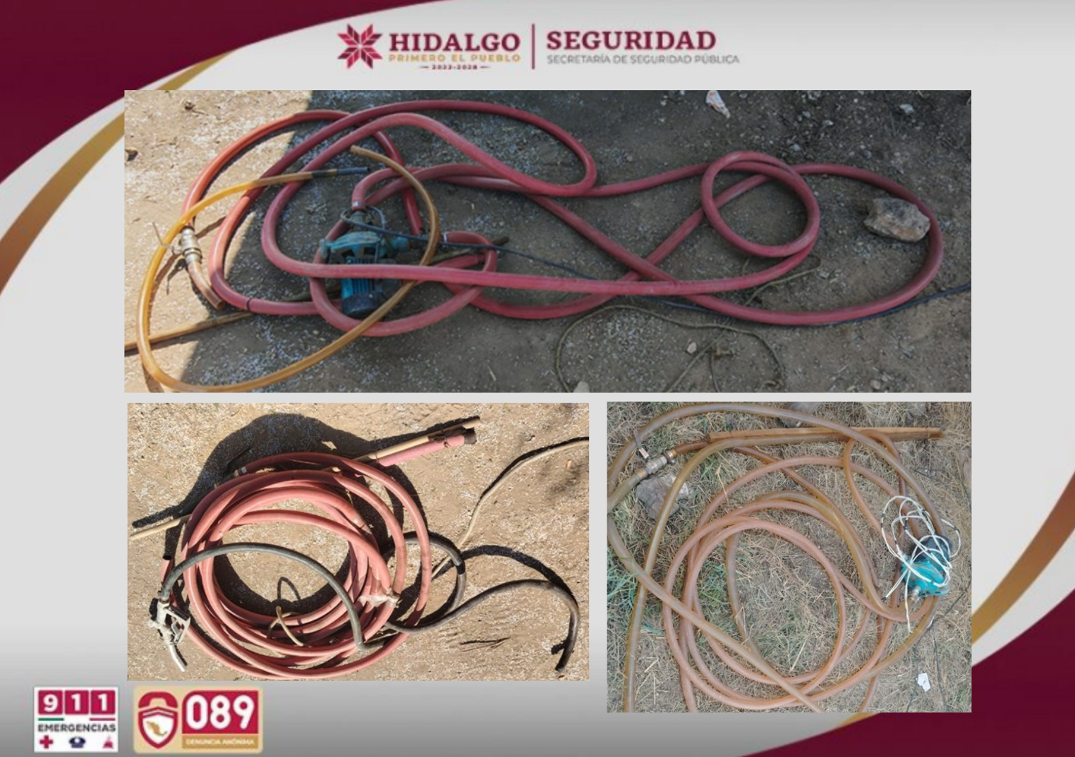 Operativo contra huachicol se realizó en Tepetitlán