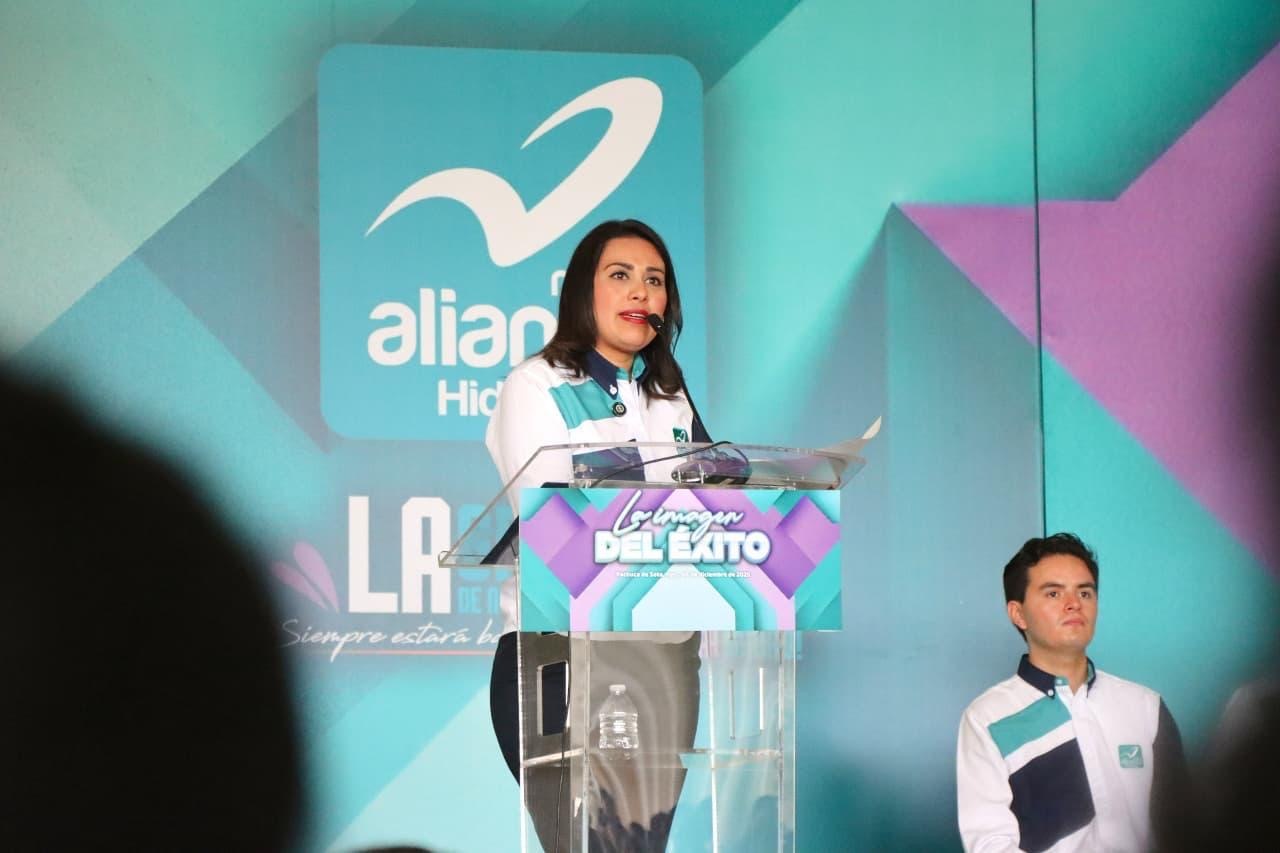 El partido Nueva Alianza Hidalgo realizó la conferencia La Imagen del Éxito, organizada por el Movimiento de Mujeres, para fortalecer el liderazgo femenino en la entidad