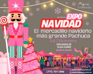 Niñas y niños pueden entregar su carta a Santa mientras las familias disfrutan de ponche, rifas y productos navideños elaborados por emprendedoras de la región