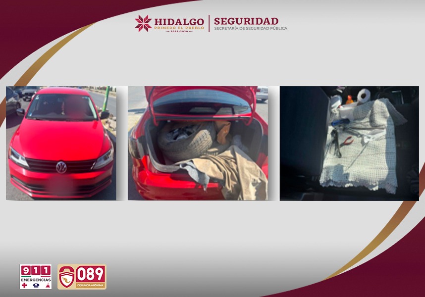 Agentes estatales aseguraron en Pachuca a dos personas presuntamente implicadas