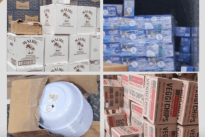 Entre los productos asegurados había alimentos, medicamentos, cosméticos, artículos domésticos y materiales industriales, cuya procedencia es investigada por autoridades.