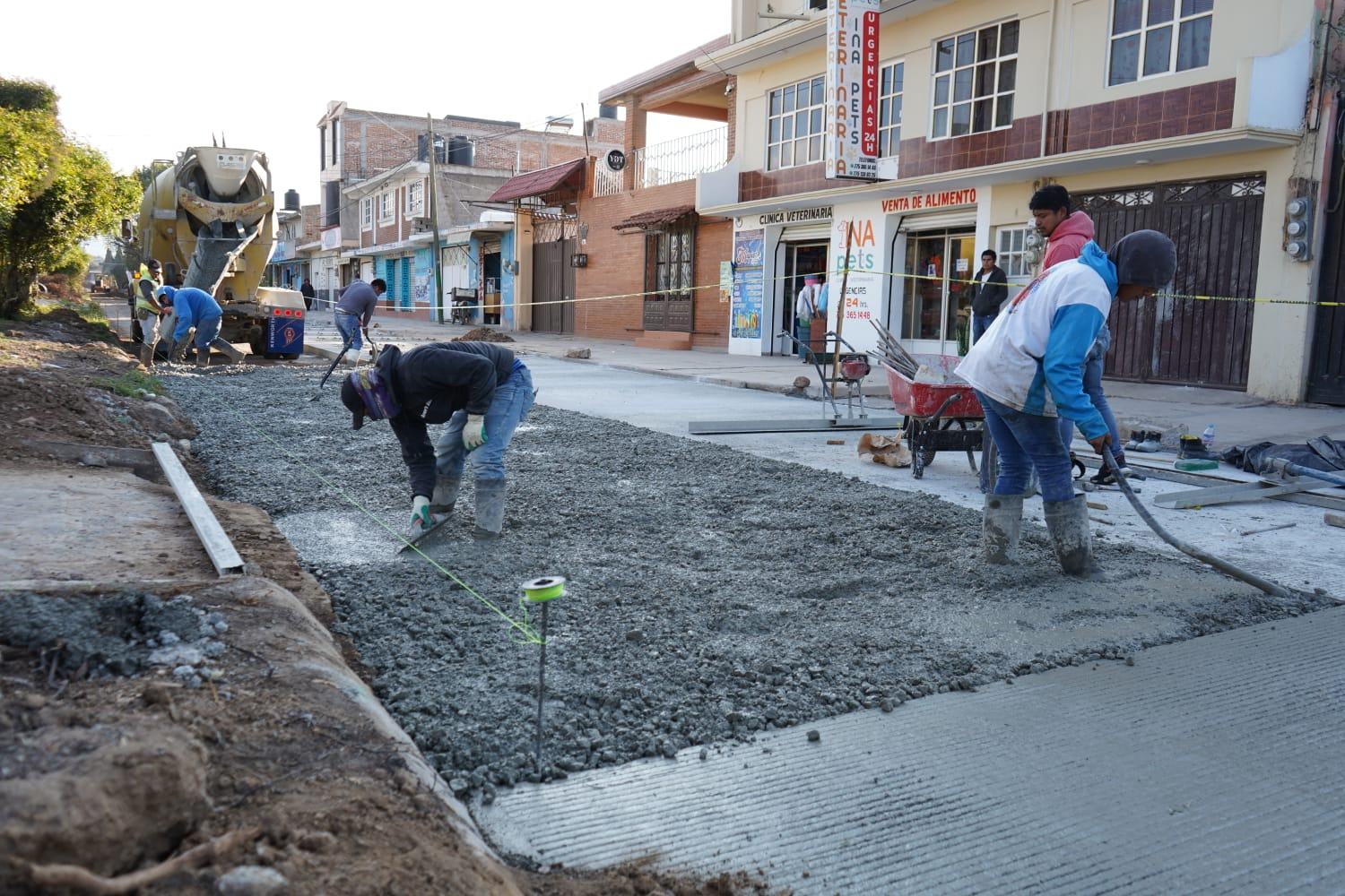 Obra de pavimentación avanza 50 % en Cuautepec