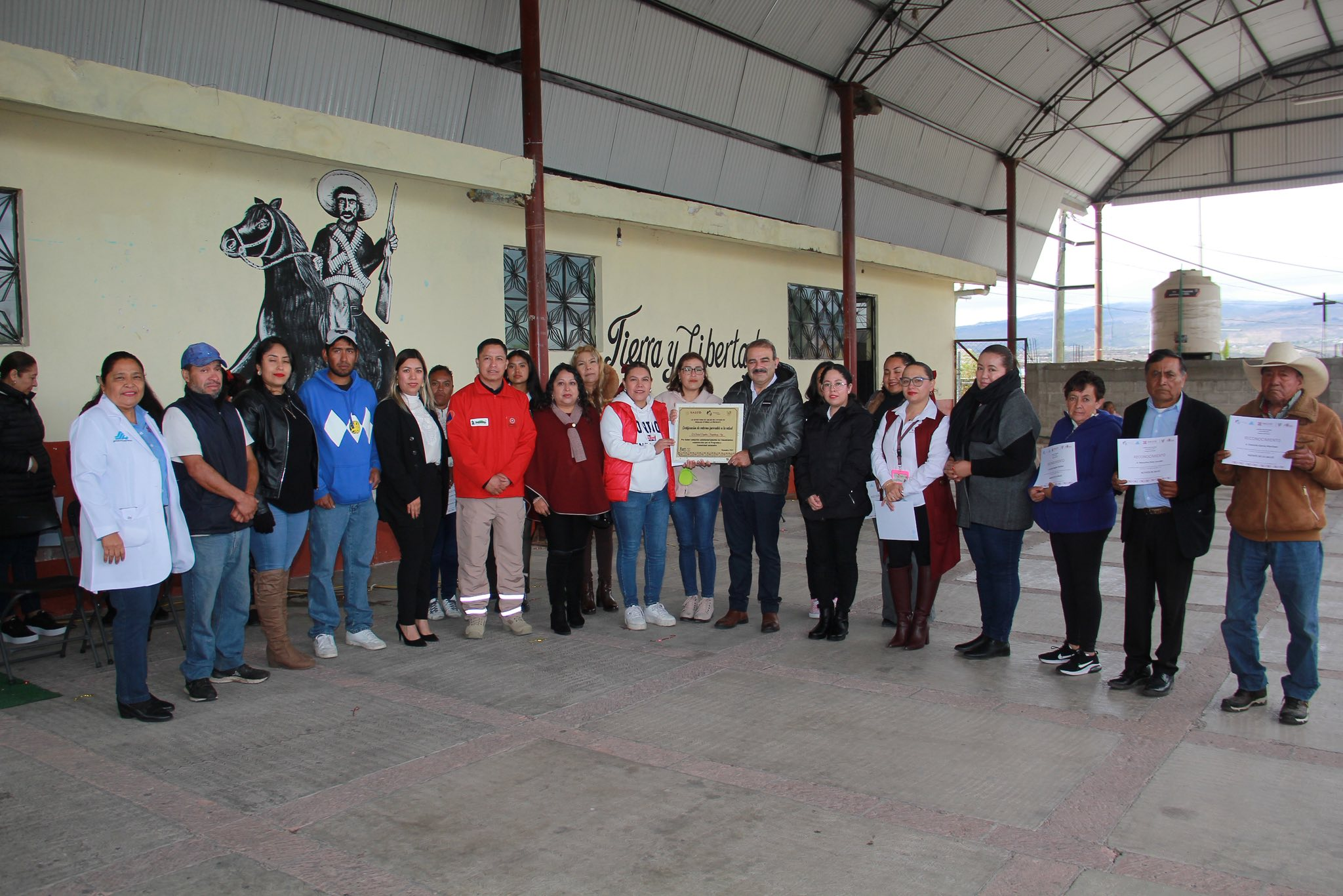 Bajo la jurisdicción de Salud Huichapan, el día de hoy, el Barrio de San Antonio de Chapantongo recibió el reconocimiento como Comunidad Promotora de la Salud