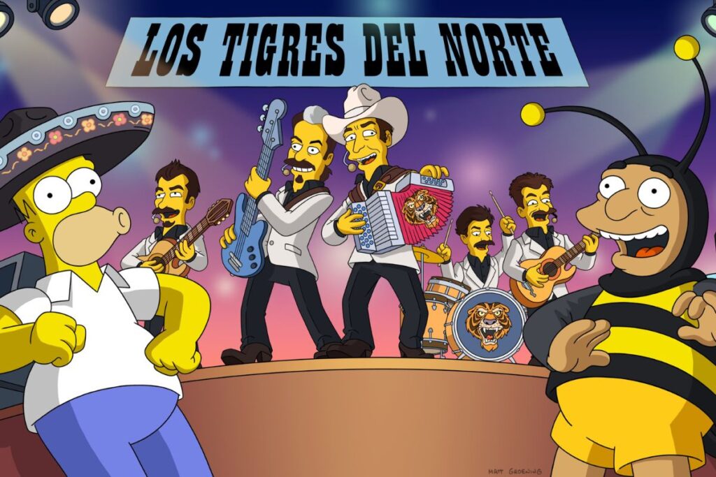 ¡Los Tigres del Norte saltarán a la animación! ¿Cuándo aparecerán en Los Simpson?
