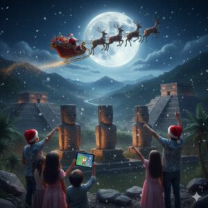 El trineo de Santa será visto por los Gigantes de Tula