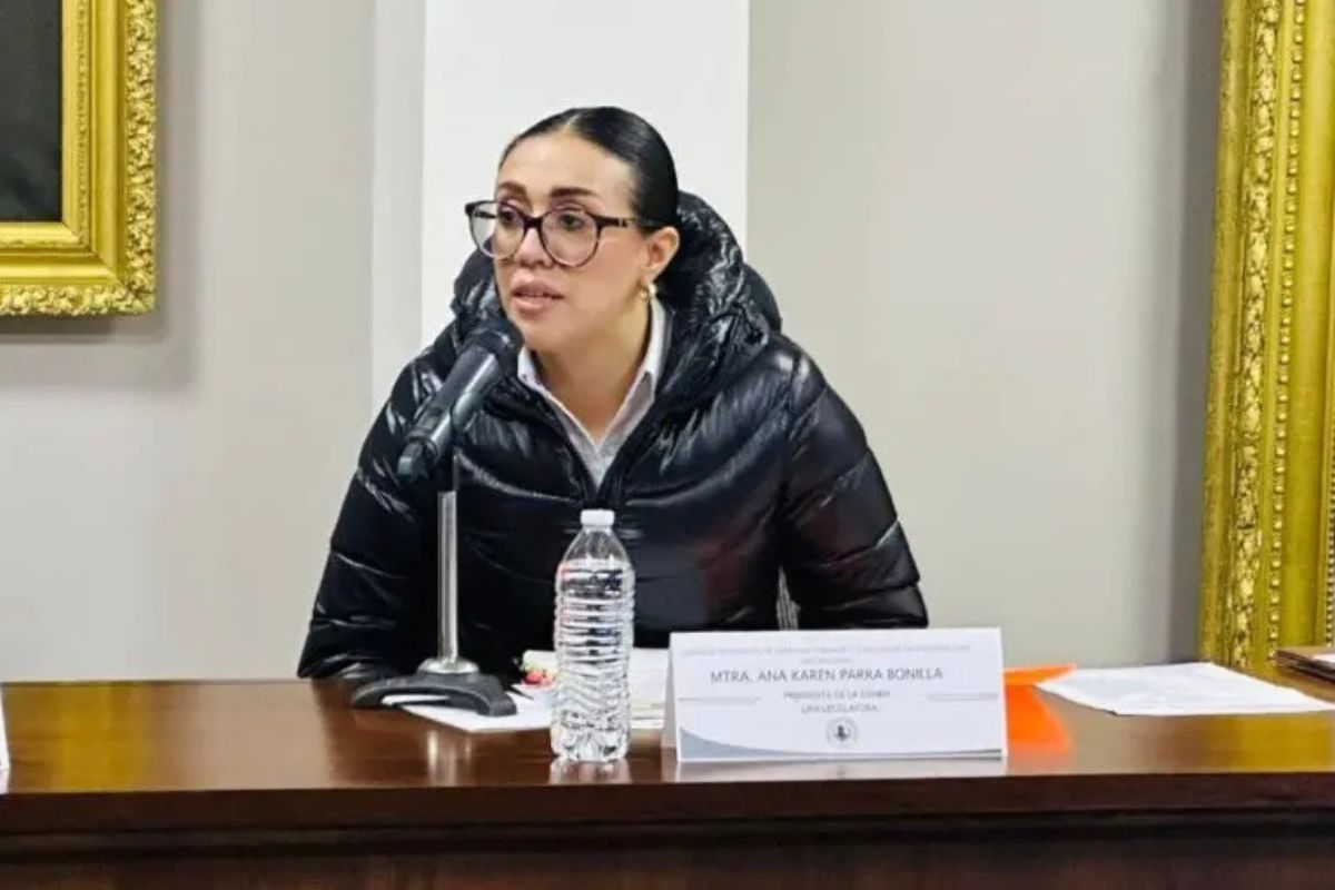 Ana Karen Parra presentó su tercer informe de actividades ante el Congreso local el 29 de agosto pasado | Foto: Especial