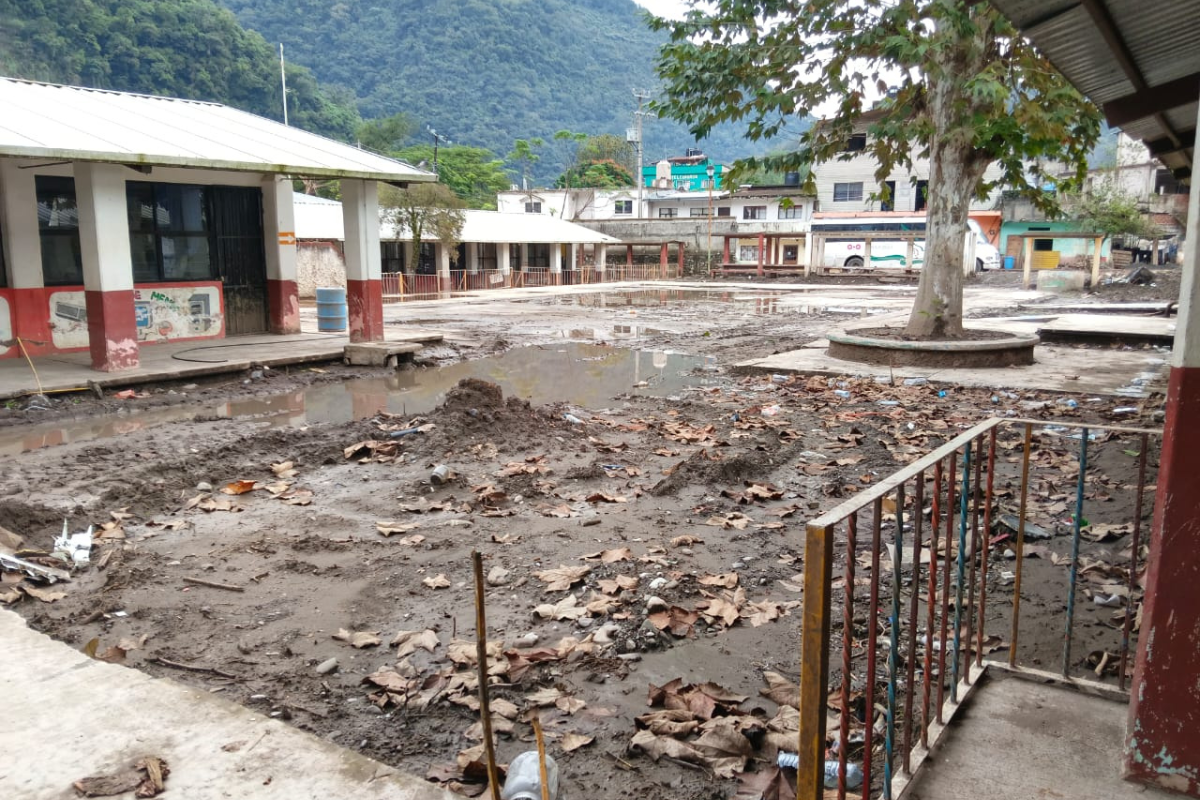 La escuela primaria resultó afectada por las lluvias derivadas de la vaguada monzónica | Foto: Antonieta Islas