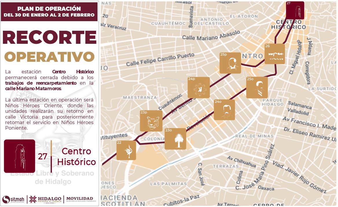 Las unidades del Tuzobús operarán desde la estación Niños Héroes Oriente hasta el 2 de febrero