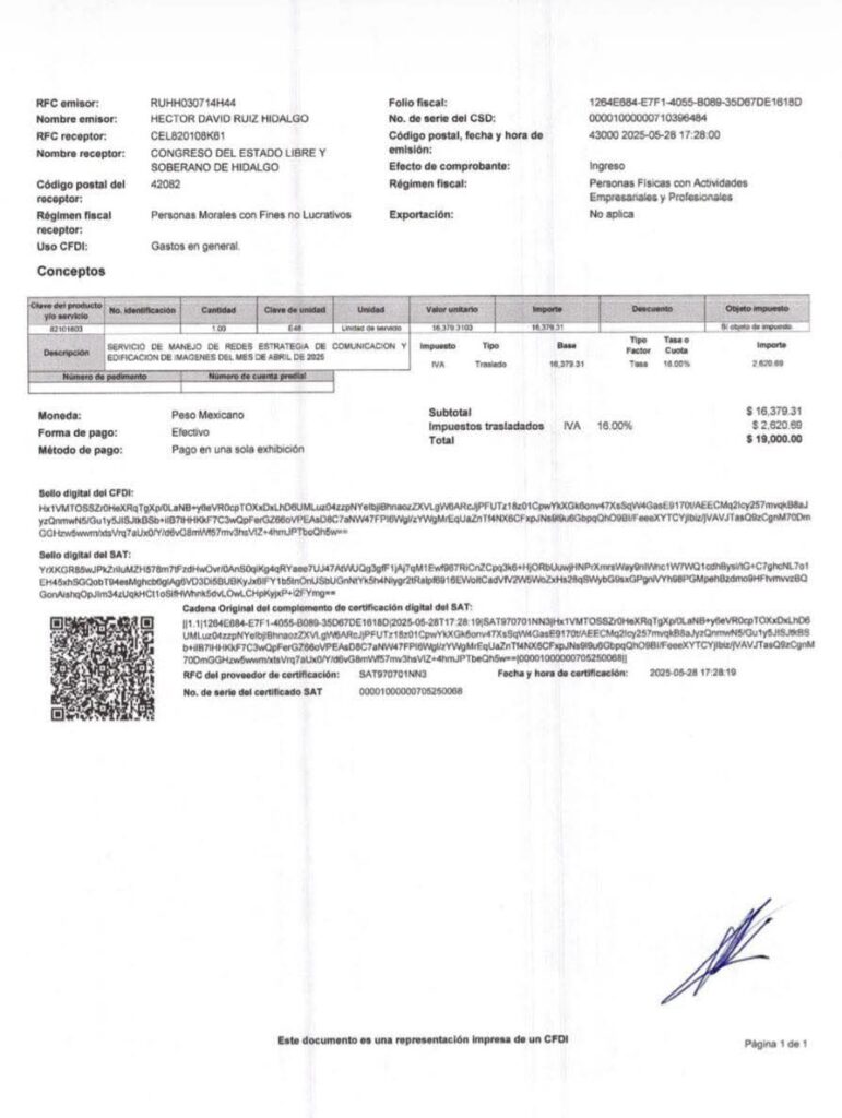 Los datos utilizados por la diputada Cruz Montaño pertenecerían a Héctor David Ruiz Hidalgo