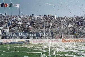 La tribuna norte del estadio Hidalgo ha sido el hogar de la Barra Ultra Tuza desde 1996.