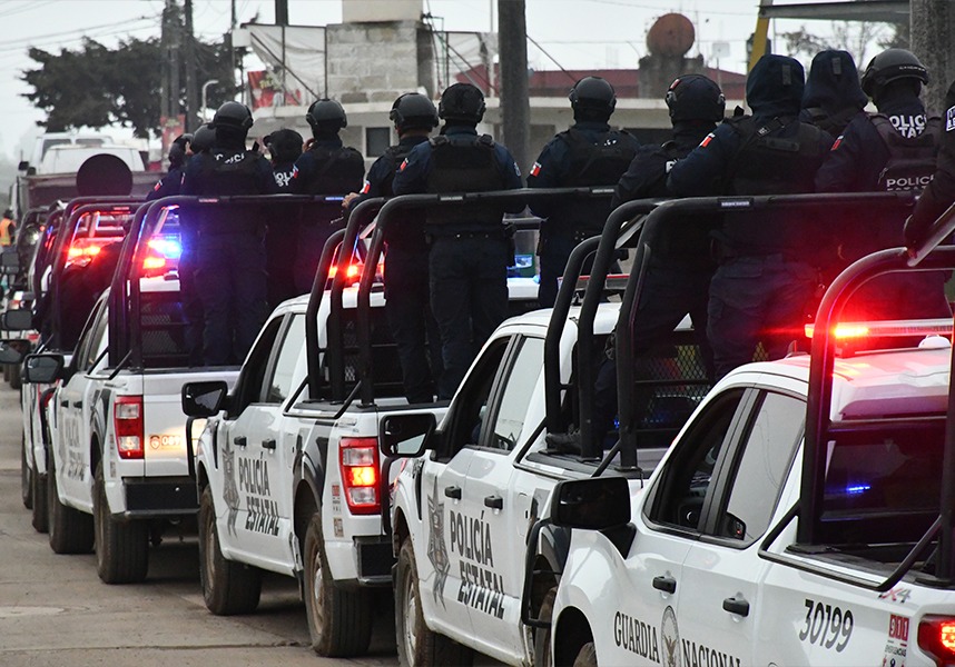 Más de 600 elementos de seguridad se han desplegado de forma simultánea en la región de Tula