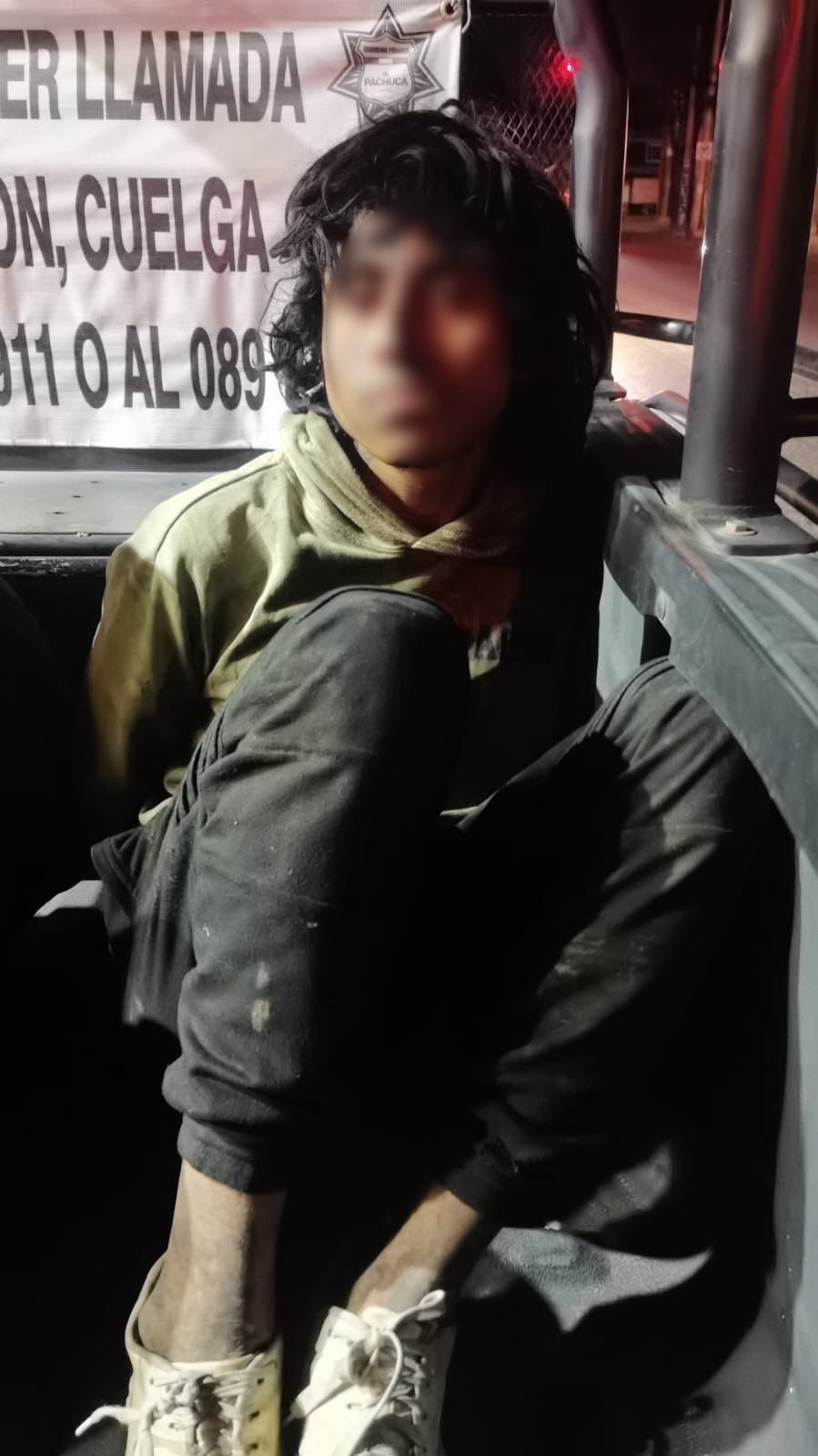 Dos detenidos por el robo de 50 metros de cable del alumbrado público en Pachuca