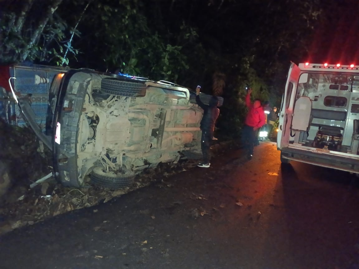 Accidente en el tramo de