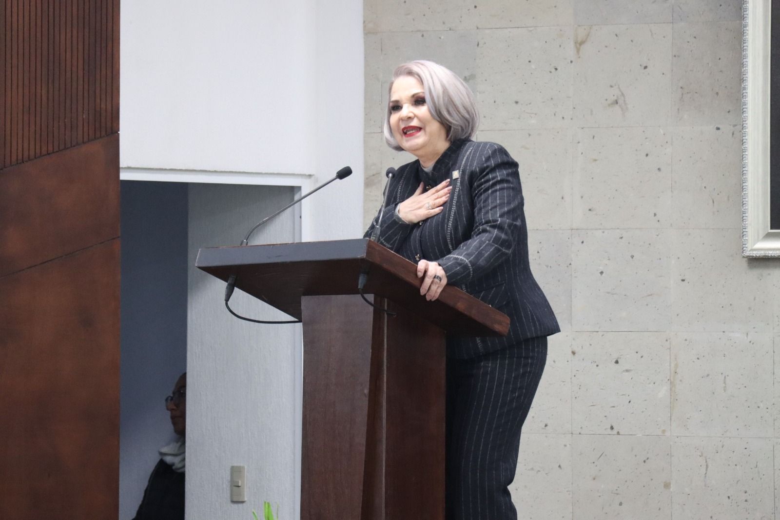 La magistrada presidenta del Poder Judicial del Estado de Hidalgo, Rebeca Aladro Echeverría, anunció una ampliación presupuestal superior a los 44 millones de pesos anuales dentro del Proyecto de Presupuesto de Egresos 2026