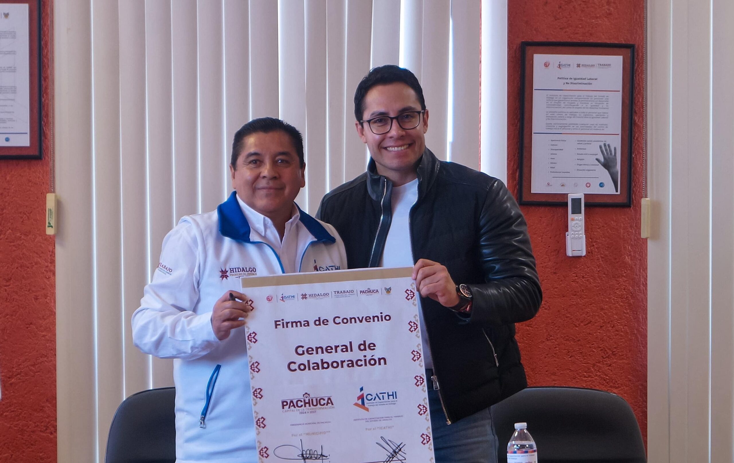 El Instituto de Capacitación para el Trabajo del Estado de Hidalgo y el Ayuntamiento de Pachuca firmaron un convenio de colaboración con el objetivo de impulsar la capacitación para el trabajo
