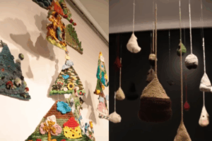 “Sociedad de la Aguja” reúne técnicas textiles y arte contemporáneo bajo la curaduría del colectivo Secta de Bordado.