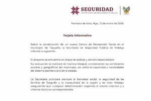 La SSPH aseguró que no existe una decisión definitiva sobre la construcción del centro de reinserción social.