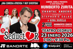 Boletos para “El Seductor” están disponibles en las taquillas del teatro y en plataformas de venta autorizadas, con distintas zonas de precio para todos los gustos.
