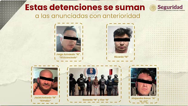 Nuevos detenidos se suman a la investigación por el homicidio de Carlos Manzo