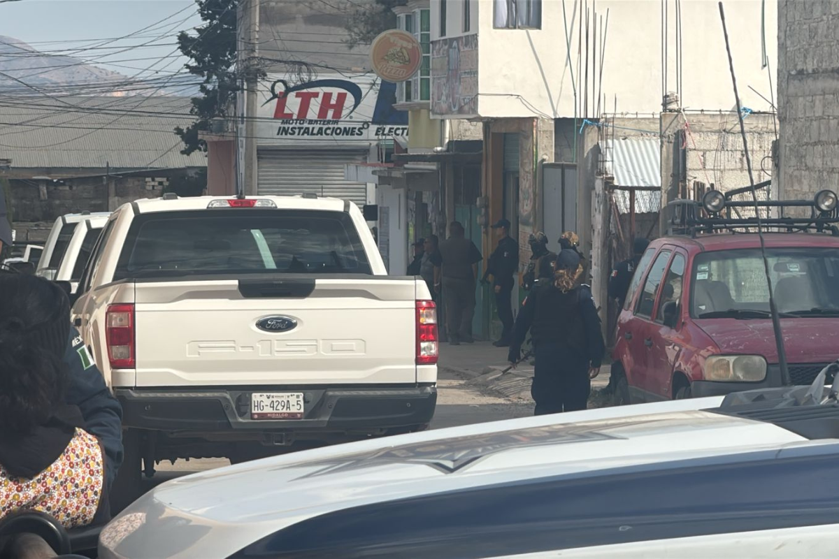 Calles cerradas por el operativo de seguridad en Santiago Tulantepec | Foto: Antonieta Islas