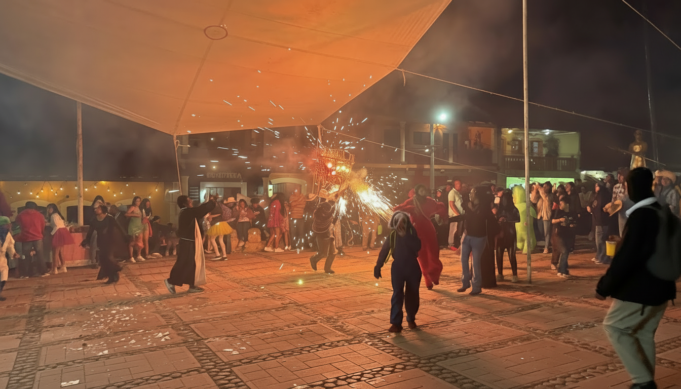 La quema de toritos, uno de los momentos más esperados, desató la adrenalina entre los asistentes y aportó magia al Carnaval