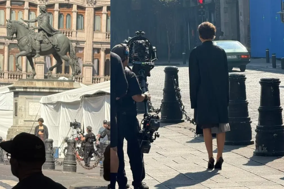Zendaya fue captada en el Zócalo capitalino