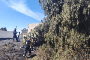 Protección Civil sofoca incendio en Vista Hermosa, Pachuca