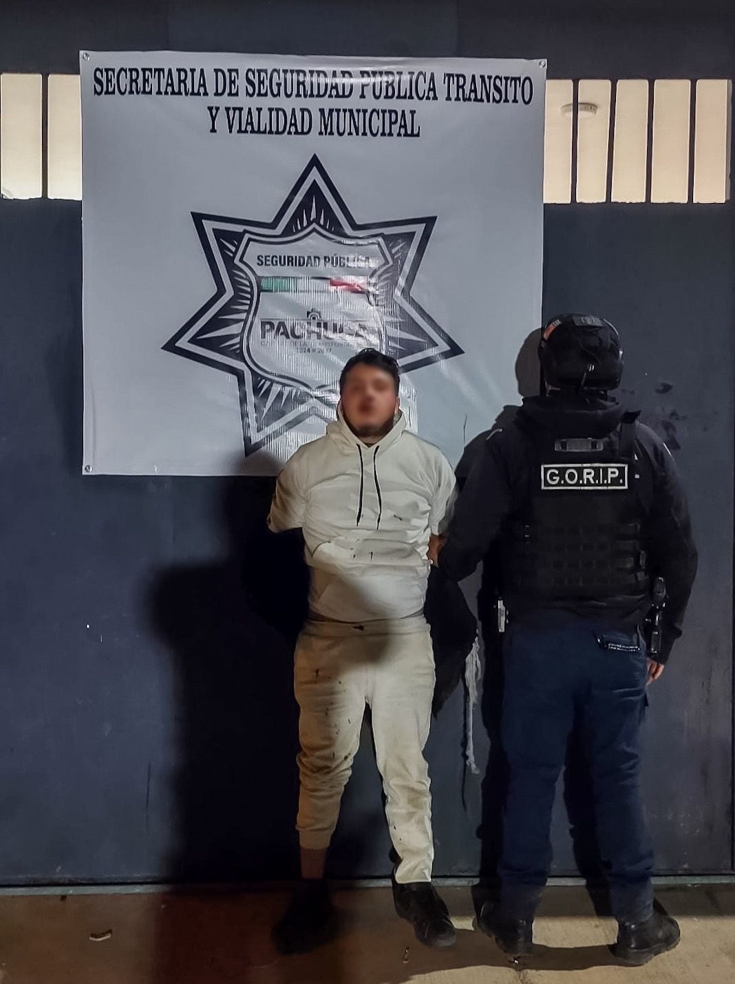 Se llevò a cabo la detención de quien fue identificado con las iniciales C.D.S.R., de 21 años de edad.