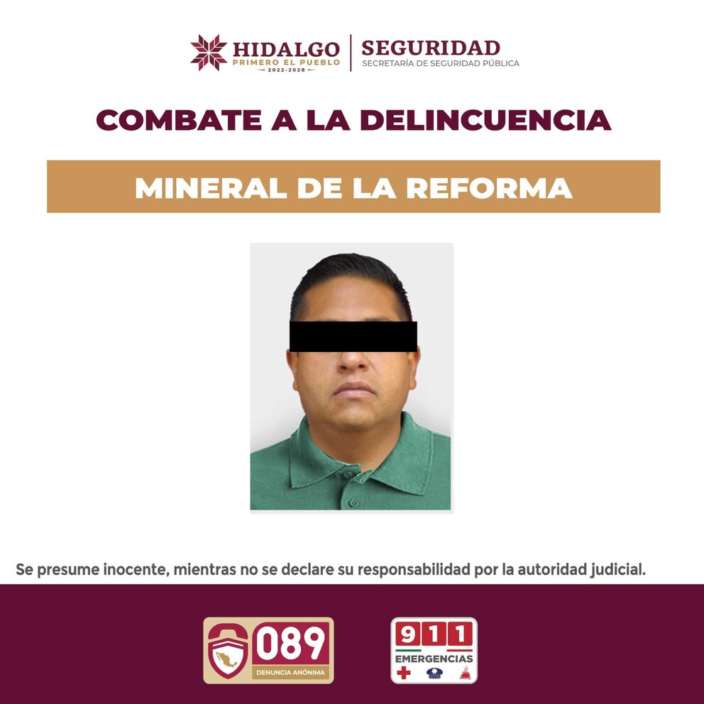 Tras cometer el crimen y autolesionarse, el agresor fue detenido y hospitalizado en Pachuca, posteriormente trasladado al Cereso bajo cargos de multihomicidio