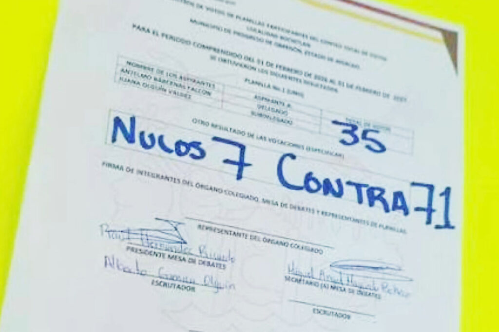 Reiteraron la exigencia de que el proceso sea anulado y se convoque a nuevas elecciones en Xochitlán