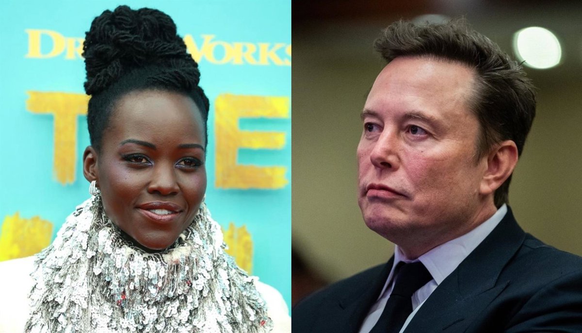 Lupita Nyong'o y Elon Musk