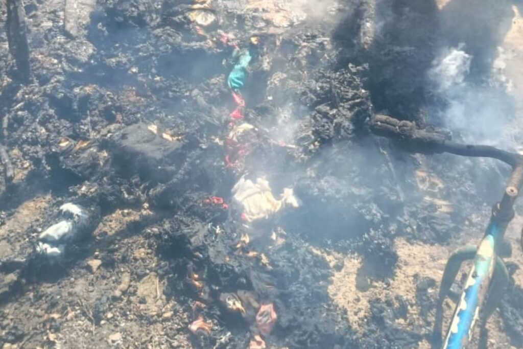 Tras el incidente, la familia quedó prácticamente en la calle, perdieron todo