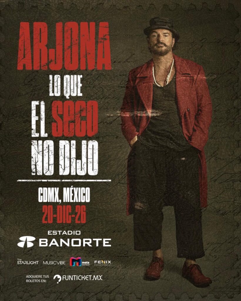 El Estadio Azteca-Banorte recibe a Ricardo Arjona para un concierto inolvidable 