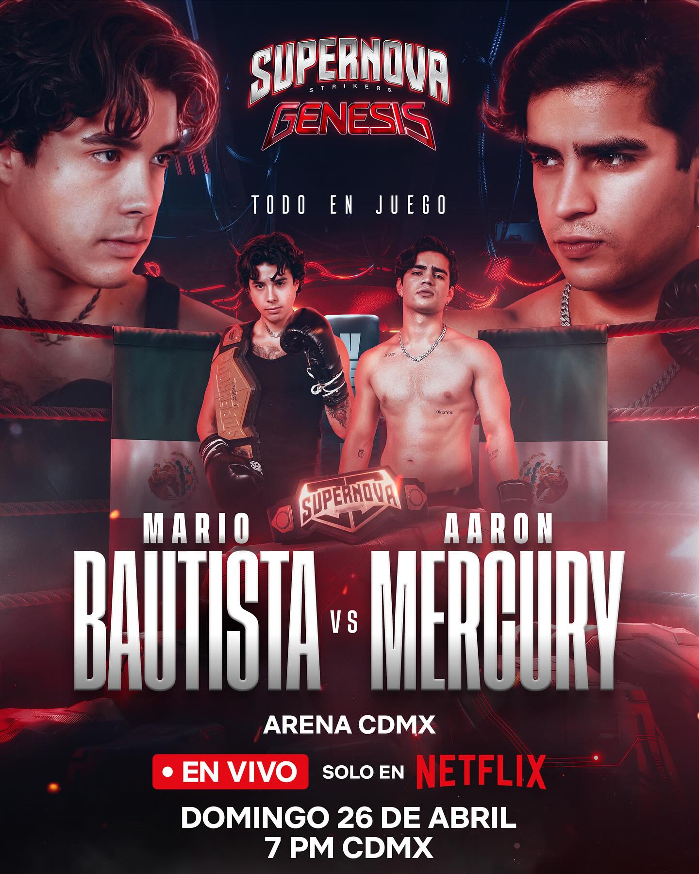 la Arena CDMX será testigo de una noche épica con Supernova Genesis