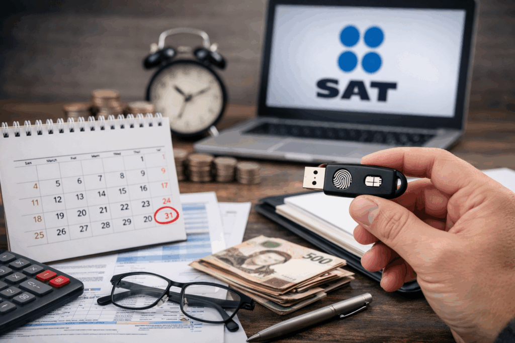 El plazo para presentar la Declaración Anual de Impuestos del SAT 2025 está cerca. Asegúrate de contar con la e.firma vigente para evitar complicaciones