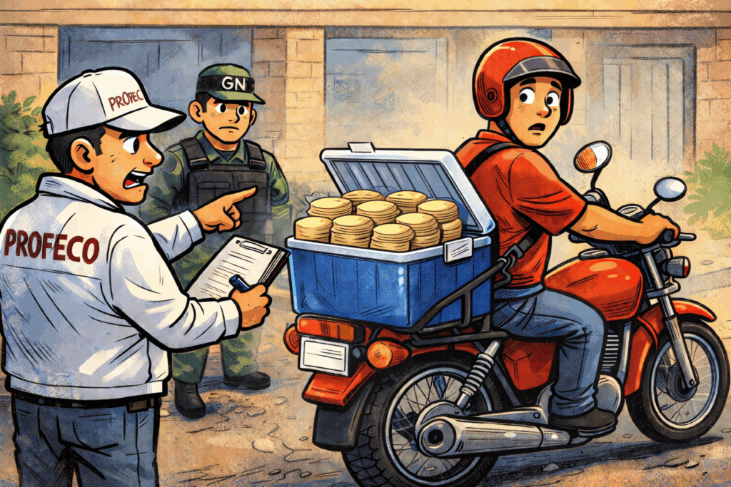 Profeco advirtió que vender tortillas en hieleras incumple normas sanitarias.