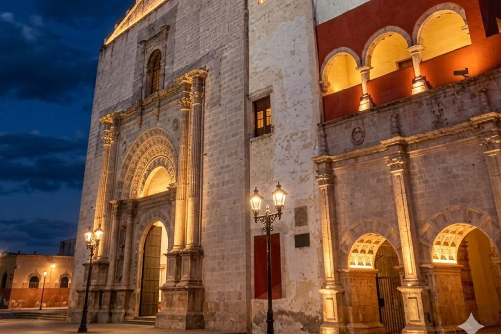 Entre otras cosas, la iluminación busca resaltar el valor arquitectónico del exconvento de Actopan