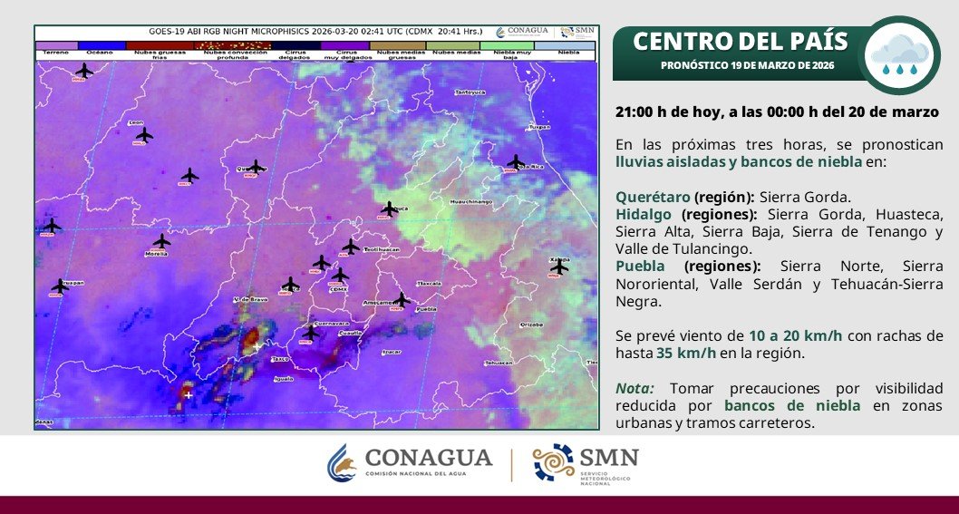 Las lluvias acompañadas de fuertes vientos