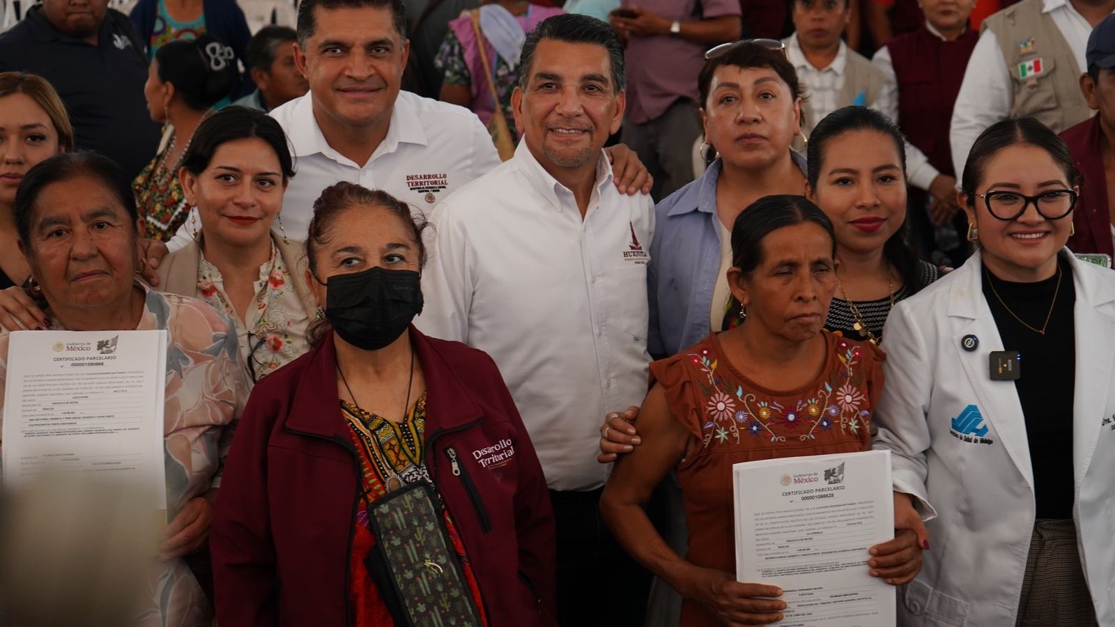 La Caravana de las Mujeres en la Propiedad Social reunió a dependencias federales, estatales y municipales en Huejutla