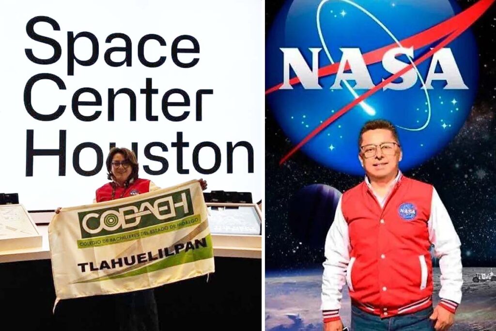Los profesores María del Socorro Curti Arellano y Freddy Hernández Espinosa acudieron a la NASA