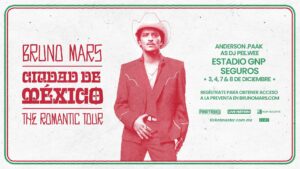 Bruno Mars regresa a México con una gira llena de éxitos. 🎤