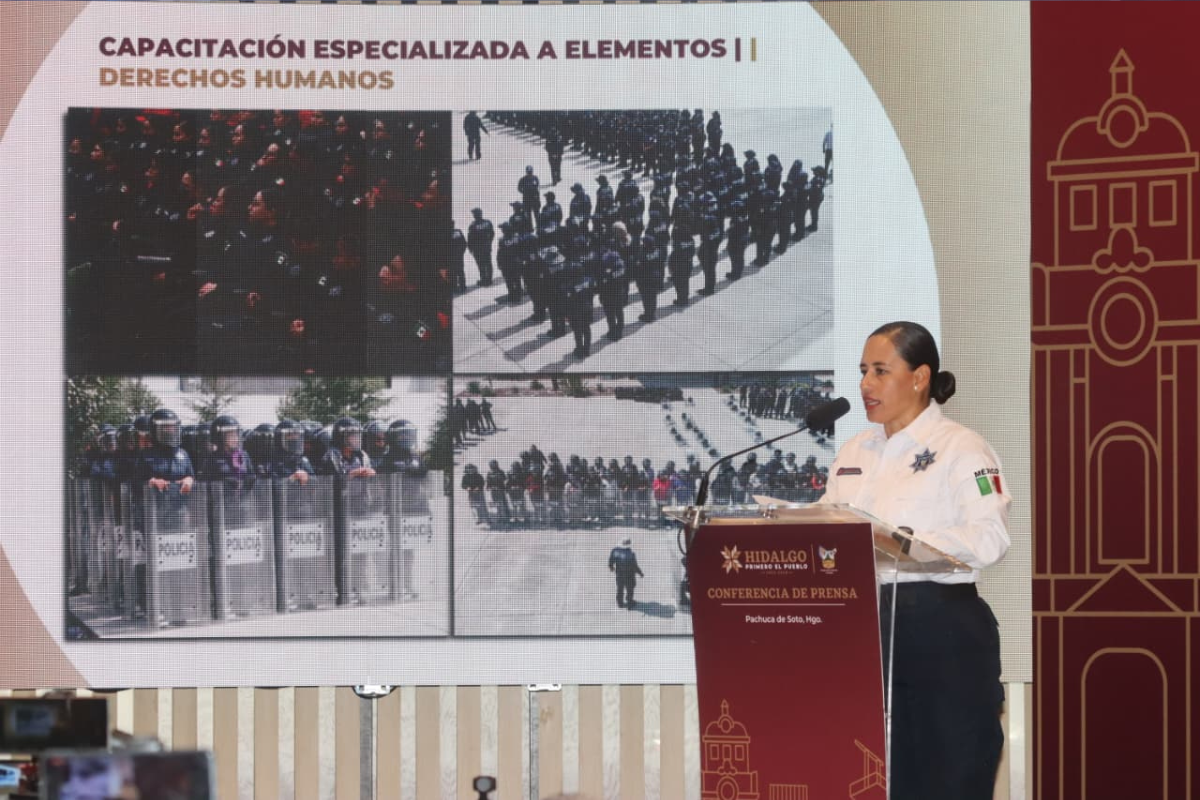 Adriana Salazar indicó que los elementos recibieron una capacitación en derechos humanos | Foto: Saúl Hernández
