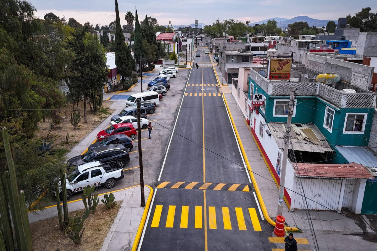 Se han llevado a cabo repavimentaciones y rehabilitaciones de calles de Tizayuca | Foto: Calros Cisneros