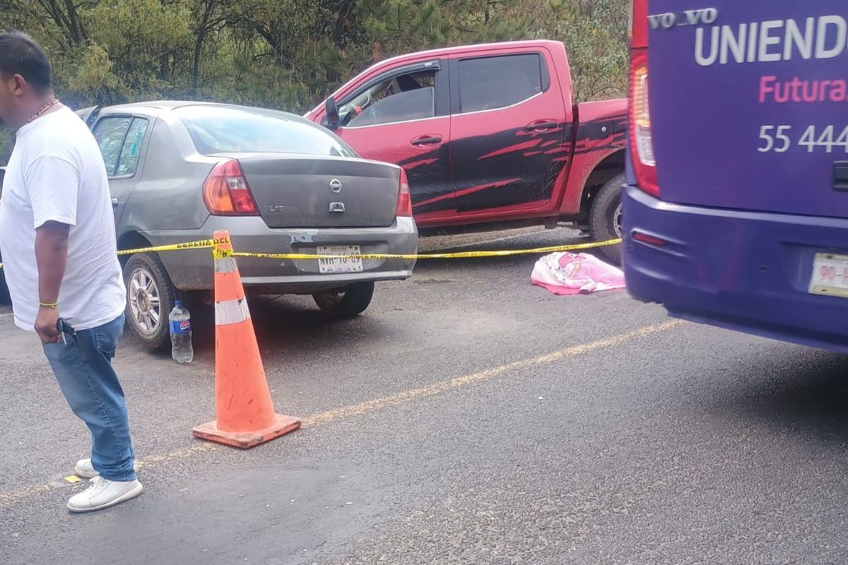 Accidente fatal en Tulancingo: bebé muere tras choque múltiple en la carretera México-Tuxpan